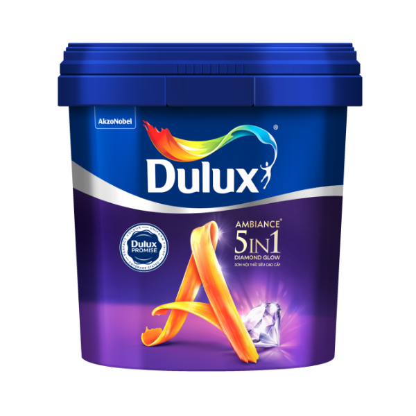 Sơn nội thất Dulux Ambiance 5in1 Diamond Glow Siêu Bóng 66AB