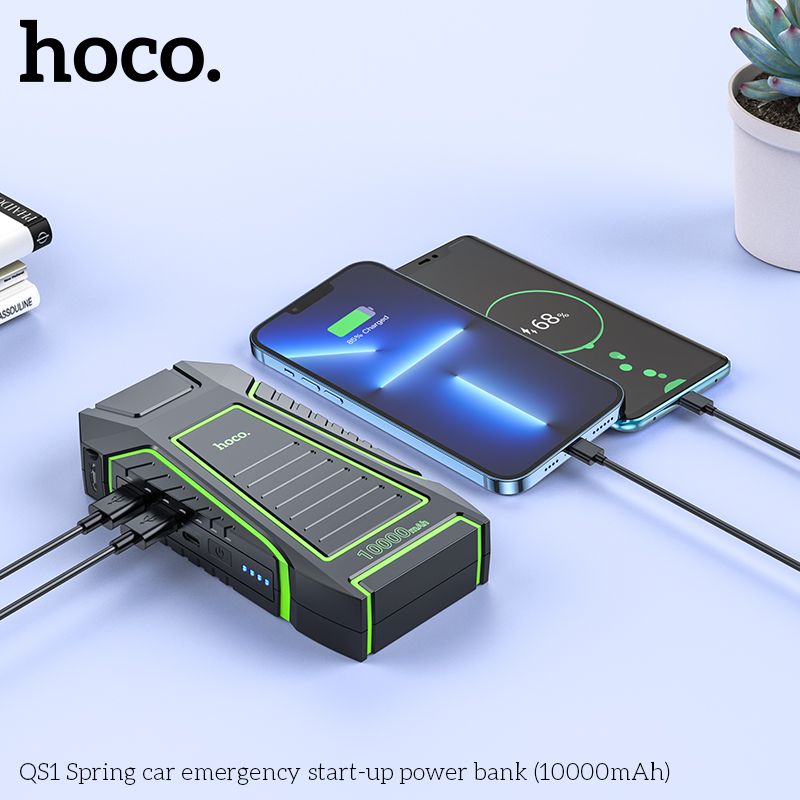 Bộ kích bình kiêm sạc dự phòng chính hãng Hoco QS1 (10000MAH)