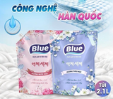 Nước Giặt Xả  Blue  Sạch Sâu Dạng Túi  2.1l