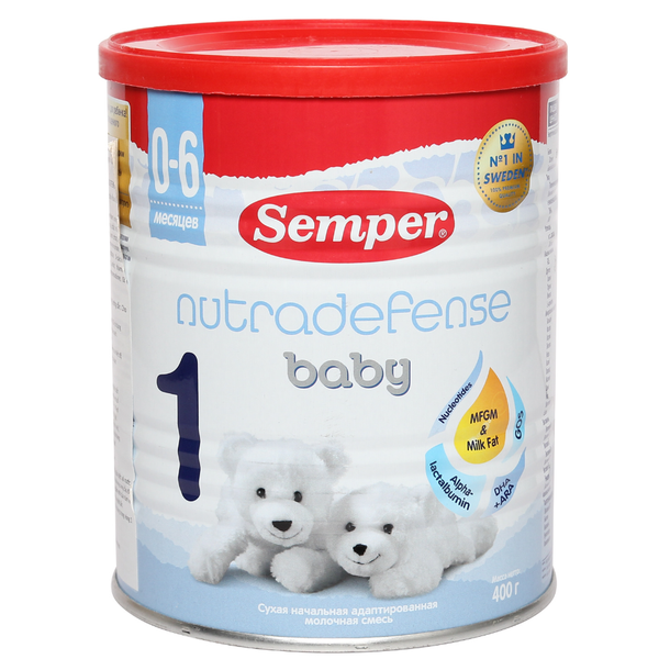 Sữa Semper Nutradefense  Baby  Số 1 400g Cho Bé 0-6 Tháng