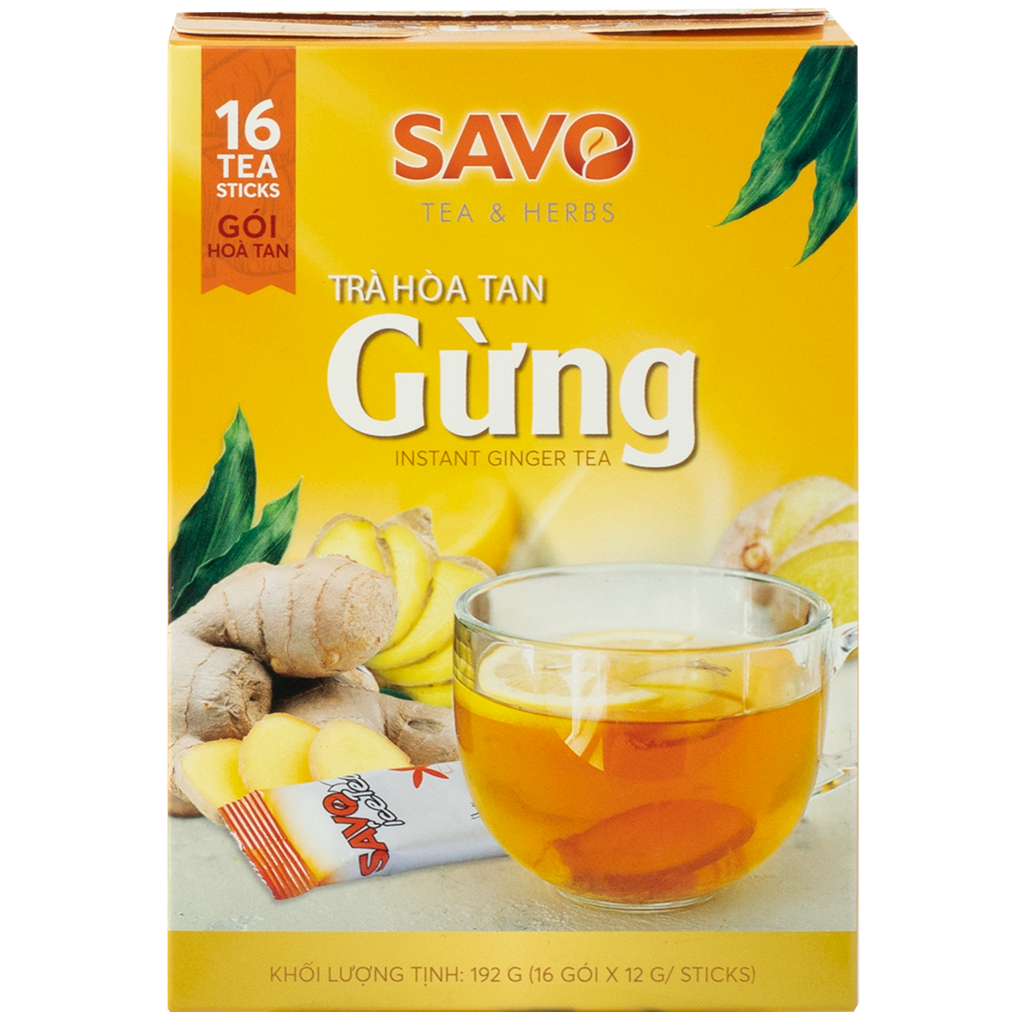  Trà SAVO Iced Tea Gừng 