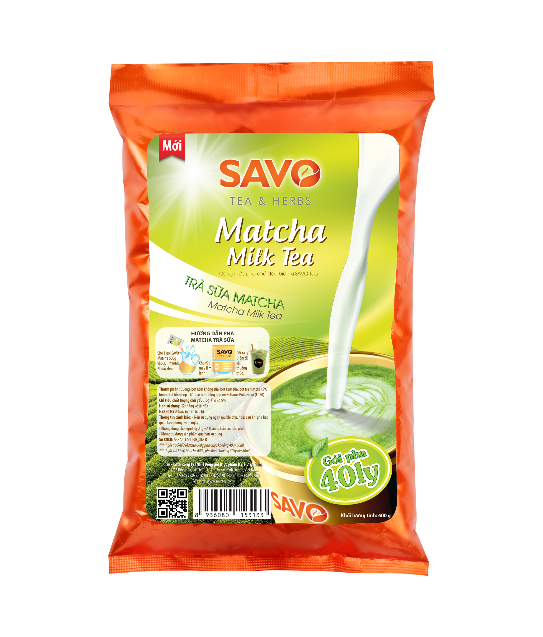  SAVO Trà Sữa Matcha 