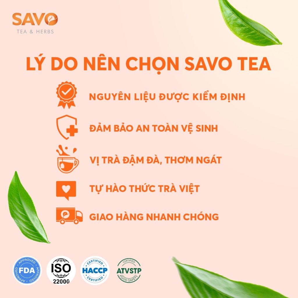  Trà SAVO Iced Tea Dâu (Túi 800 g) 