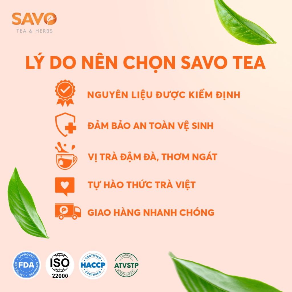  Trà SAVO Iced Tea Đào (Túi 800 g) 