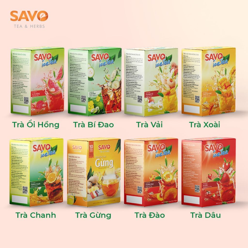  Trà SAVO Iced Tea Dâu 