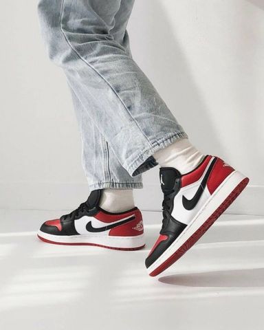 Air Jordan 1 Low Bred Toe 553558 612