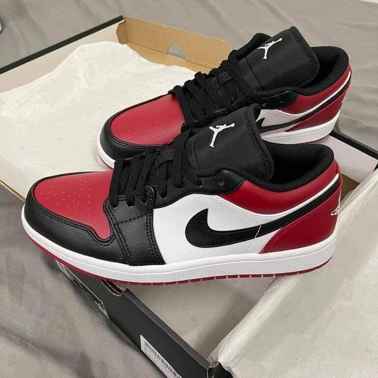 Air Jordan 1 Low Bred Toe 553558 612