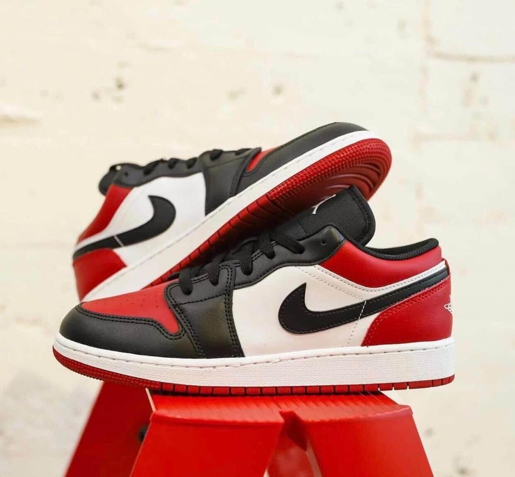 Nike Air Jordan 1 Low Bred Toe 2021 553558 612