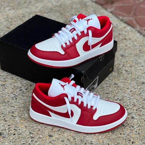 Air Jordan 1 Low Gym Red White 553558 611