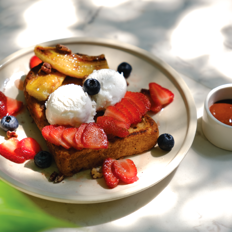 FRUITY ICE CREAM SOURDOUGH FRENCH TOAST