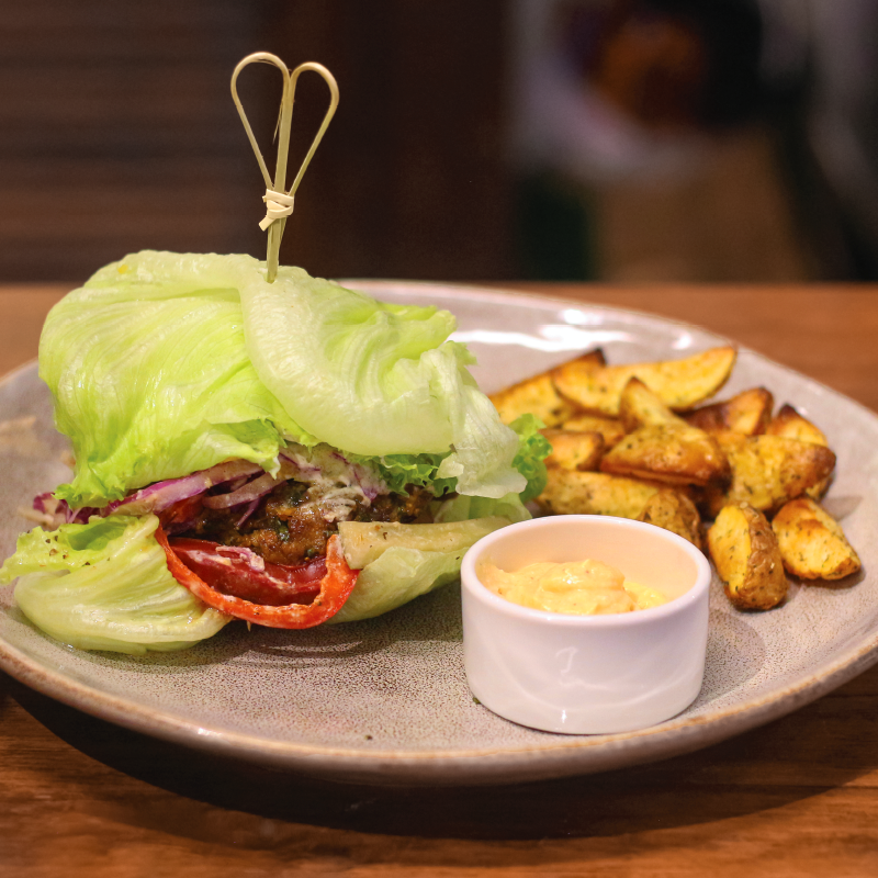 ICEBERG BUN BEAN MUSHROOM (gluten free)