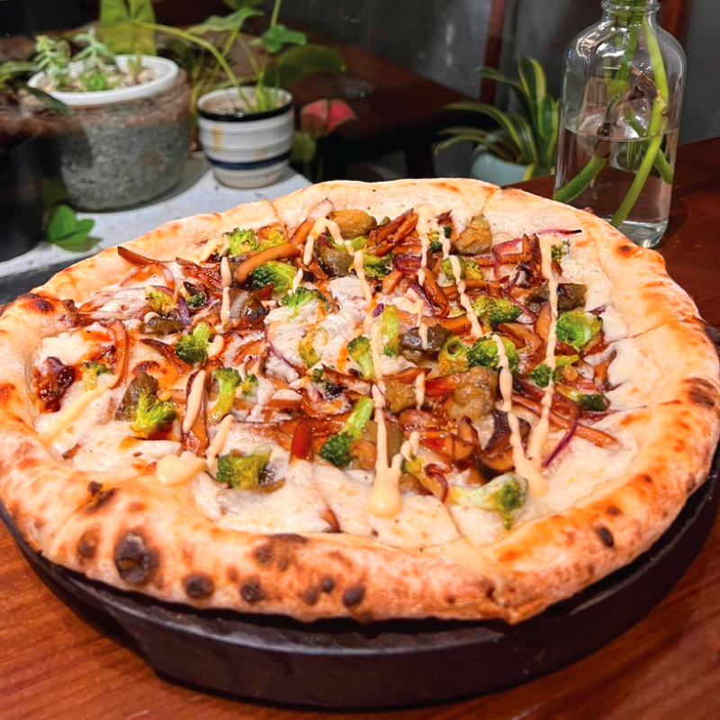 SOURDOUGH PIZZA TERIYAKI MUSHROOM