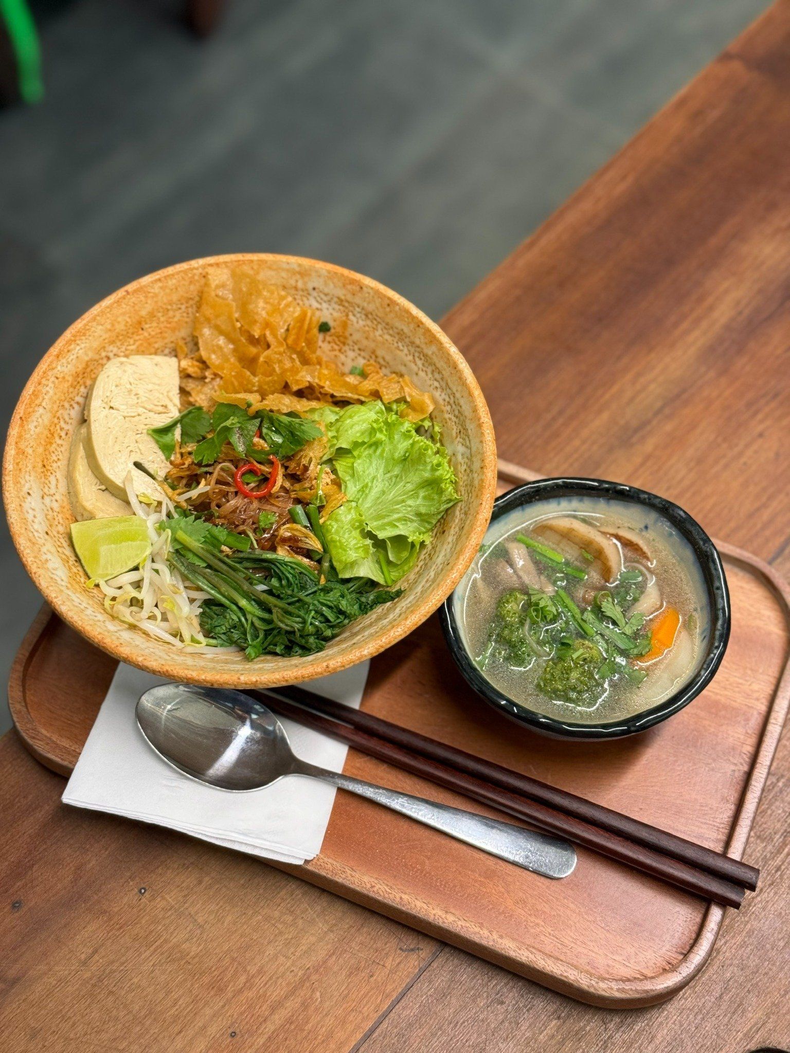 DRIED VEGGIES NOODLE SOUP / HỦ TIẾU LỨT KHÔ
