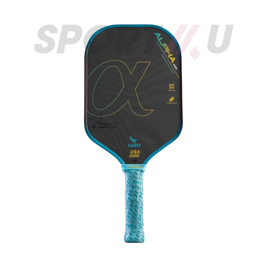Vợt Pickleball Kamito Alpha (16mm) - Xanh Ngọc Lam