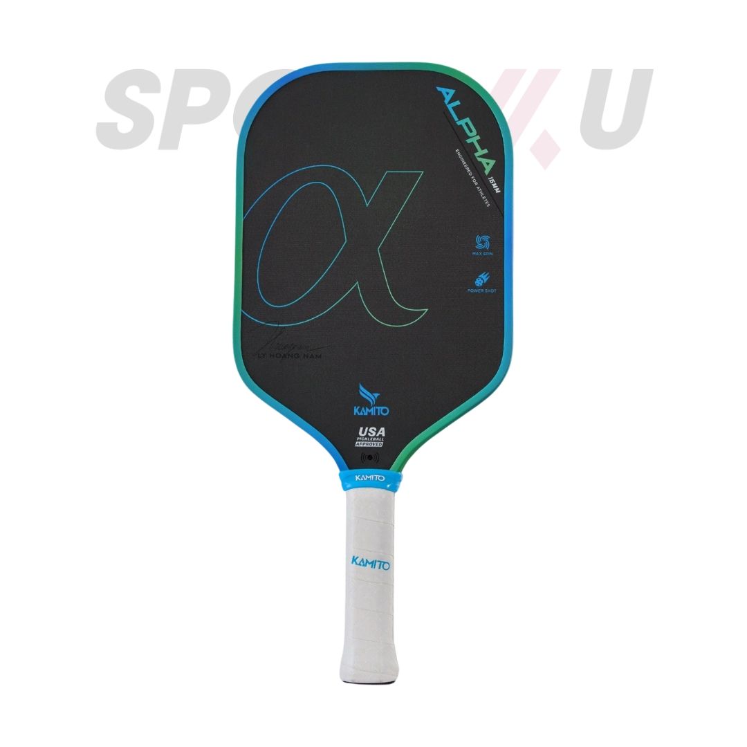 Vợt Pickleball Kamito Alpha (16mm) - Xanh Da Trời/Bạc Hà
