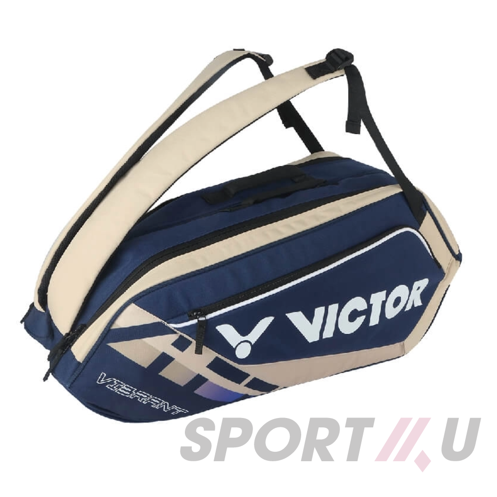 Túi Vợt Cầu Lông Victor BR 5215 Xanh Than Phối Be - Chính Hãng