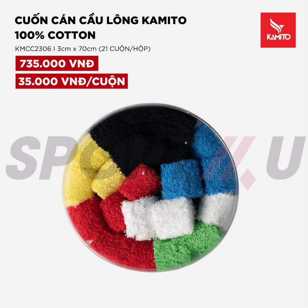 Quấn Cán Cầu Lông Vải Kamito 100% Cotton