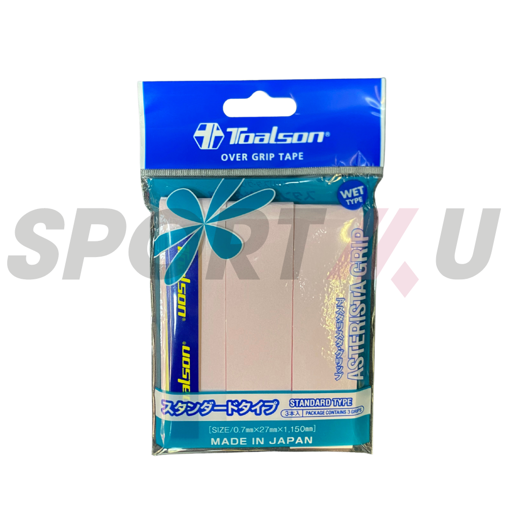 Quấn Cán Vợt Cầu Lông Toalson Da Atster (Không Lỗ) Hồng