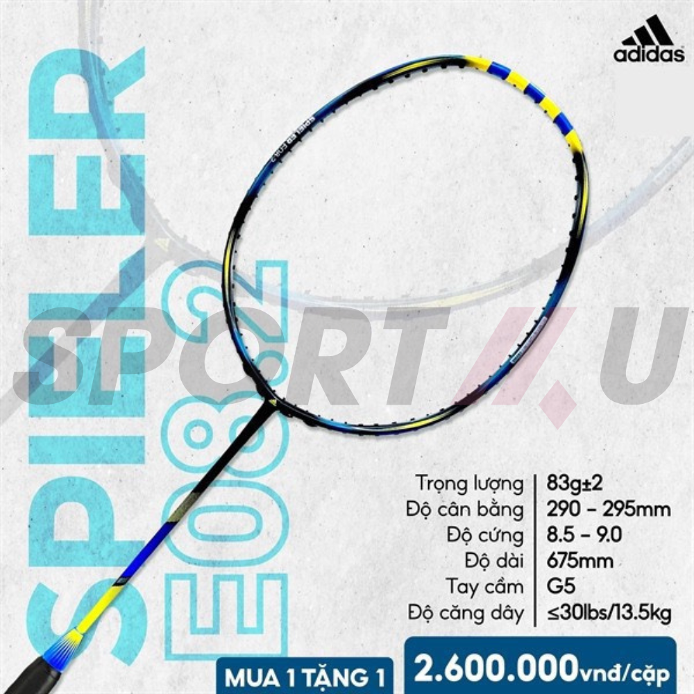 Vợt Cầu Lông Adidas Spieler E Aktiv.1 Bean Yellow Xanh Vàng - Chính Hãng