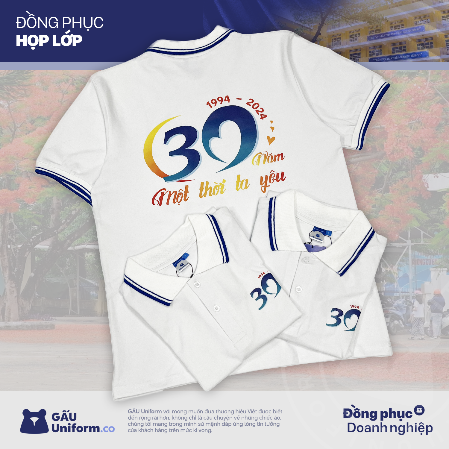 Áo Thun Họp Lớp 30 Năm
