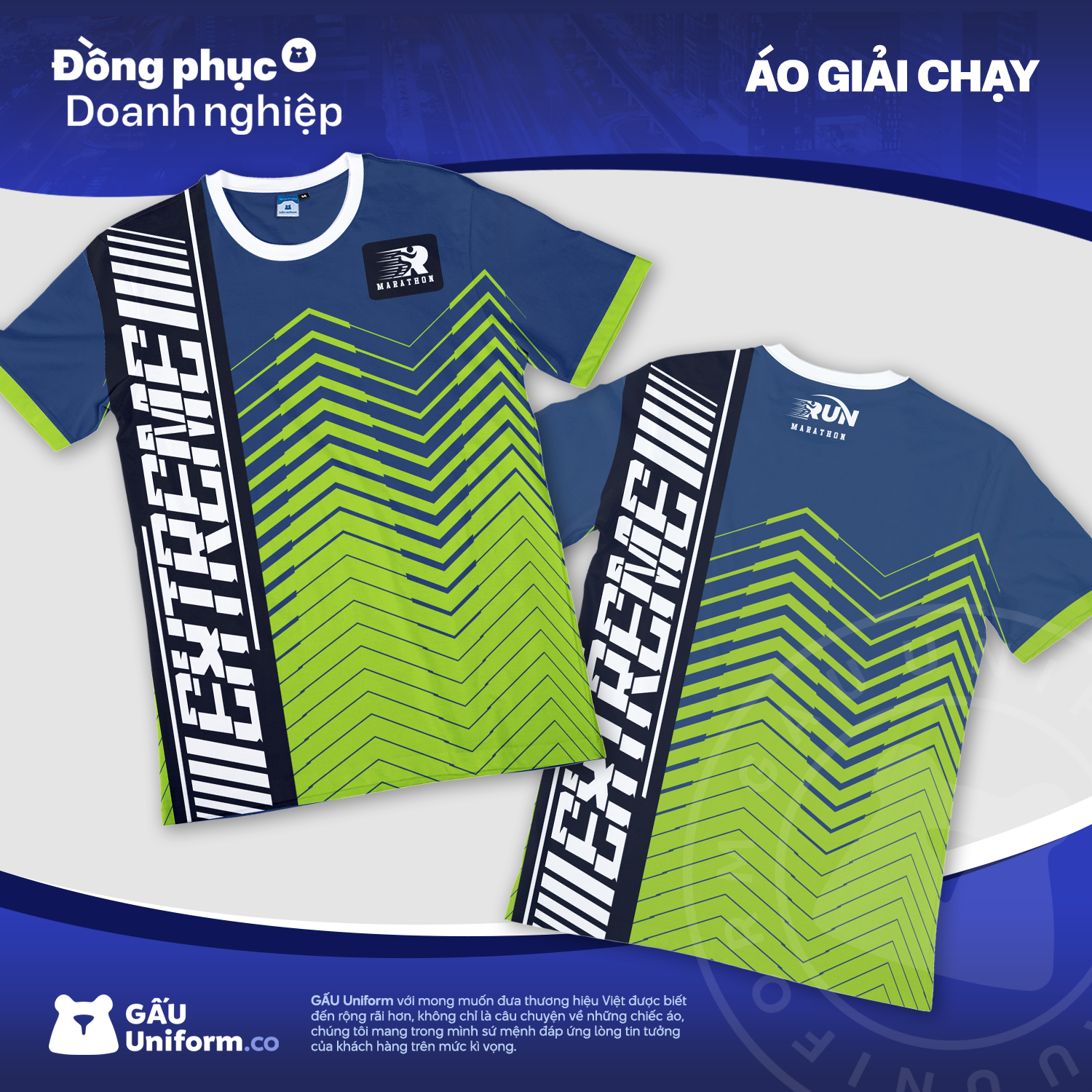 Đồng phục Áo thun quảng cáo giải chạy Extreme