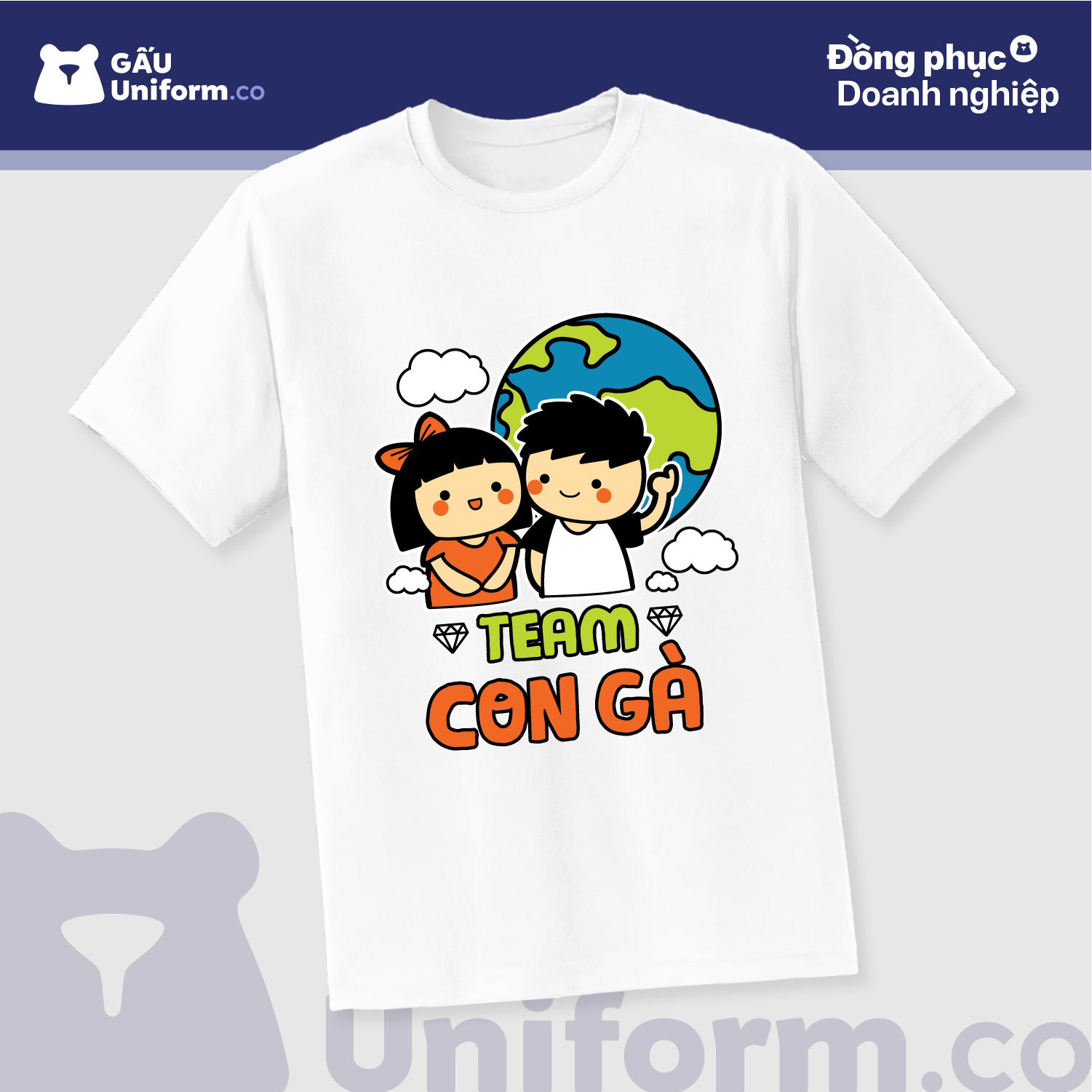 Áo Thun Du Lịch "Team Con Gà"