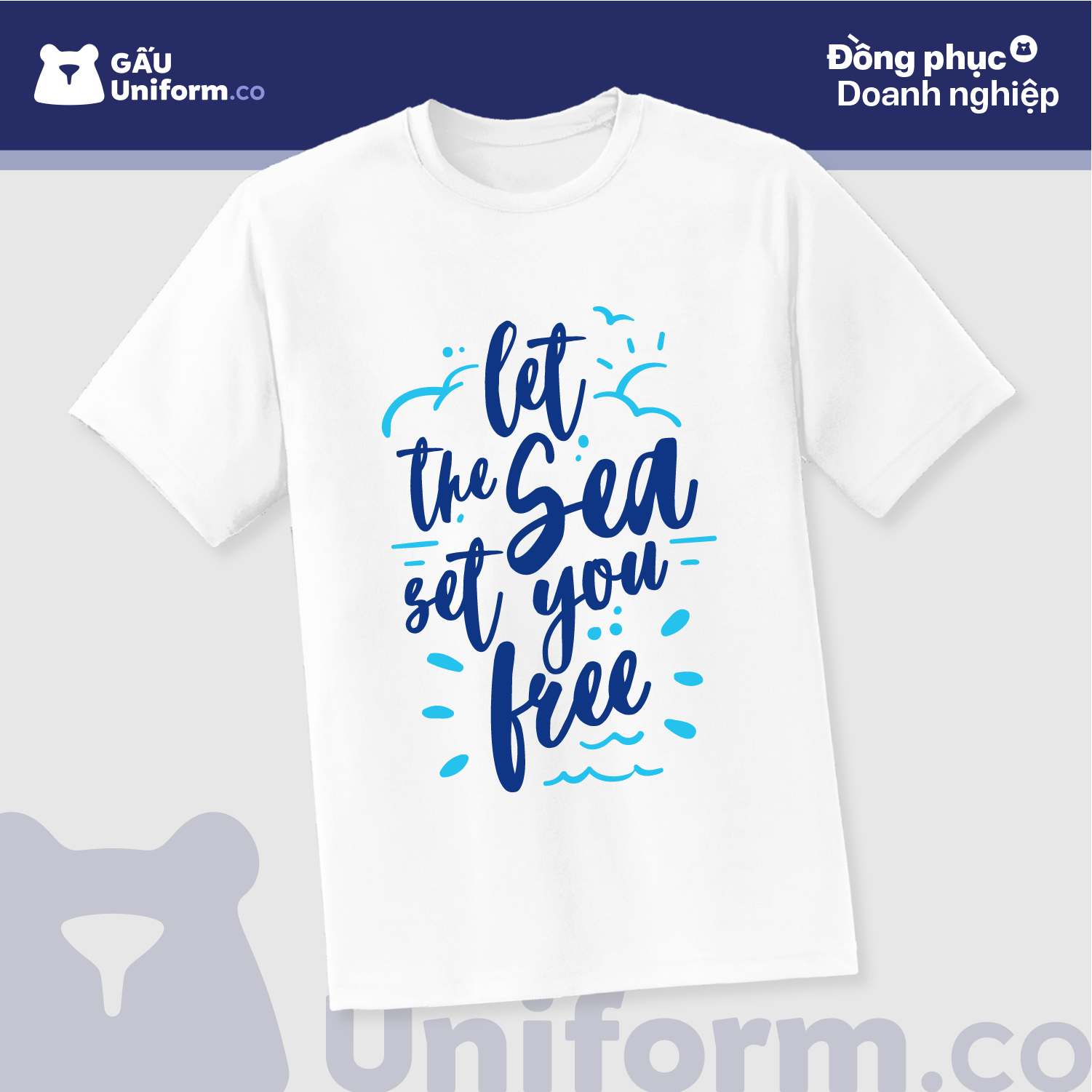 Áo Thun Du Lịch "Sea Set You Free"