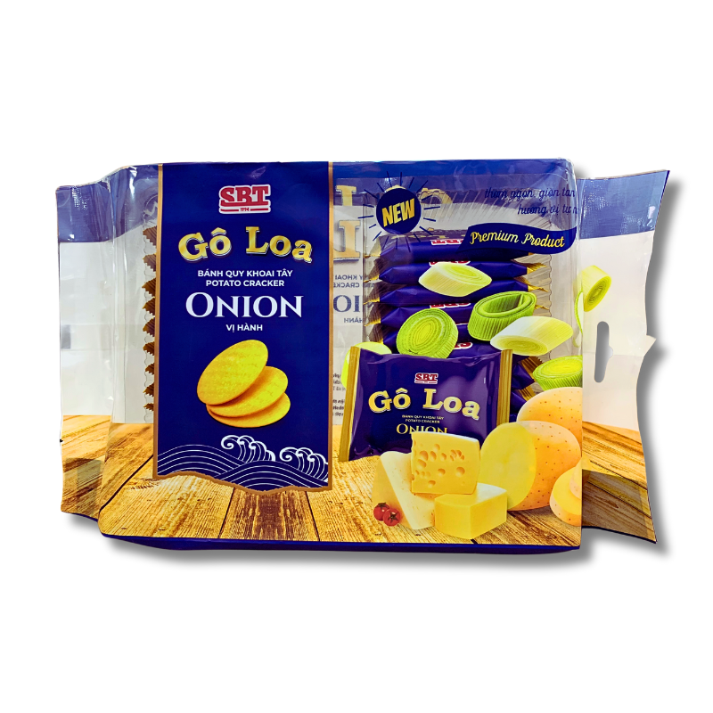 Bánh Quy Khoai Tây Potato Cracker Goloa Vị Hành Gói 150g và 285g