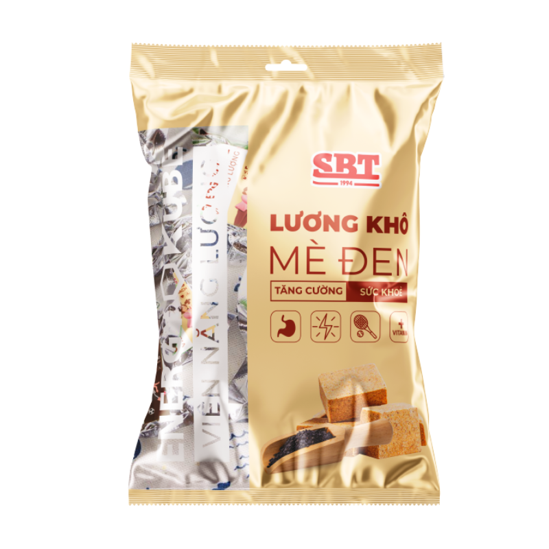 Lương khô Mini vị Mè Đen gói 500g
