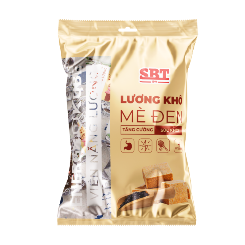  Lương khô Mini vị Mè Đen gói 500g 