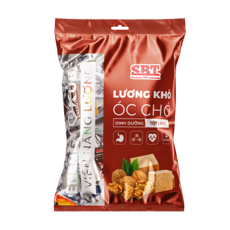 Lương khô Mini vị Óc Chó gói 500g