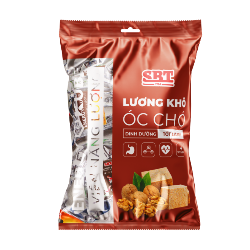  Lương khô Mini vị Óc Chó gói 500g 