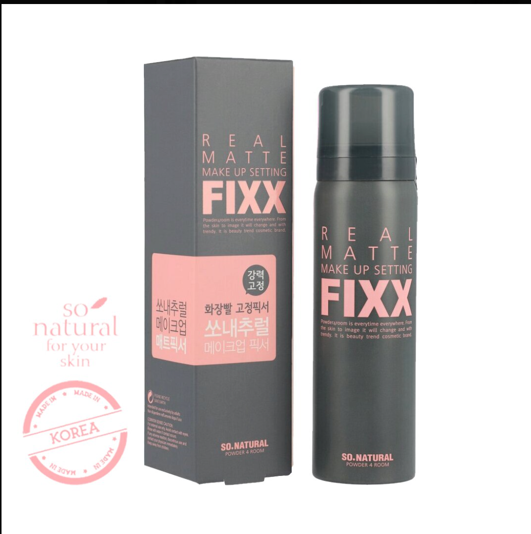 Xịt Khoá Dành Cho Da Dầu So Natural Real Matte Make Up Setting Fixx 75ml