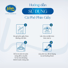 Cà phê Lekofe phin giấy hộp 10 gói ( 140g )
