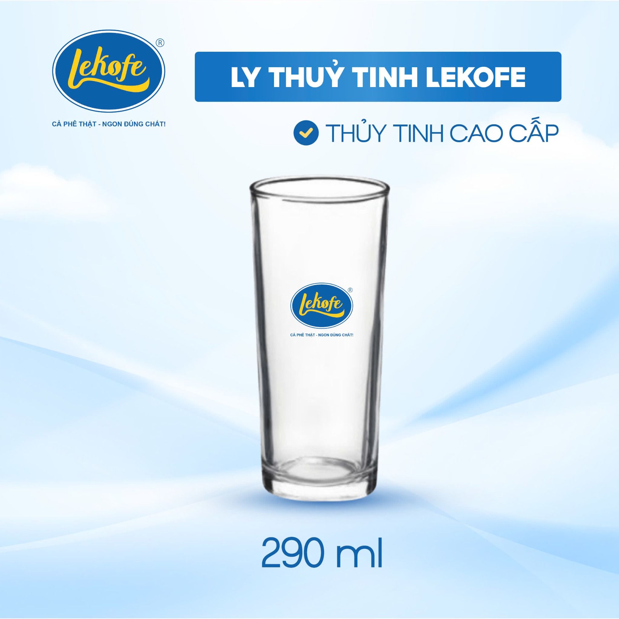 Ly Thủy Tinh Lekofe (290ml)