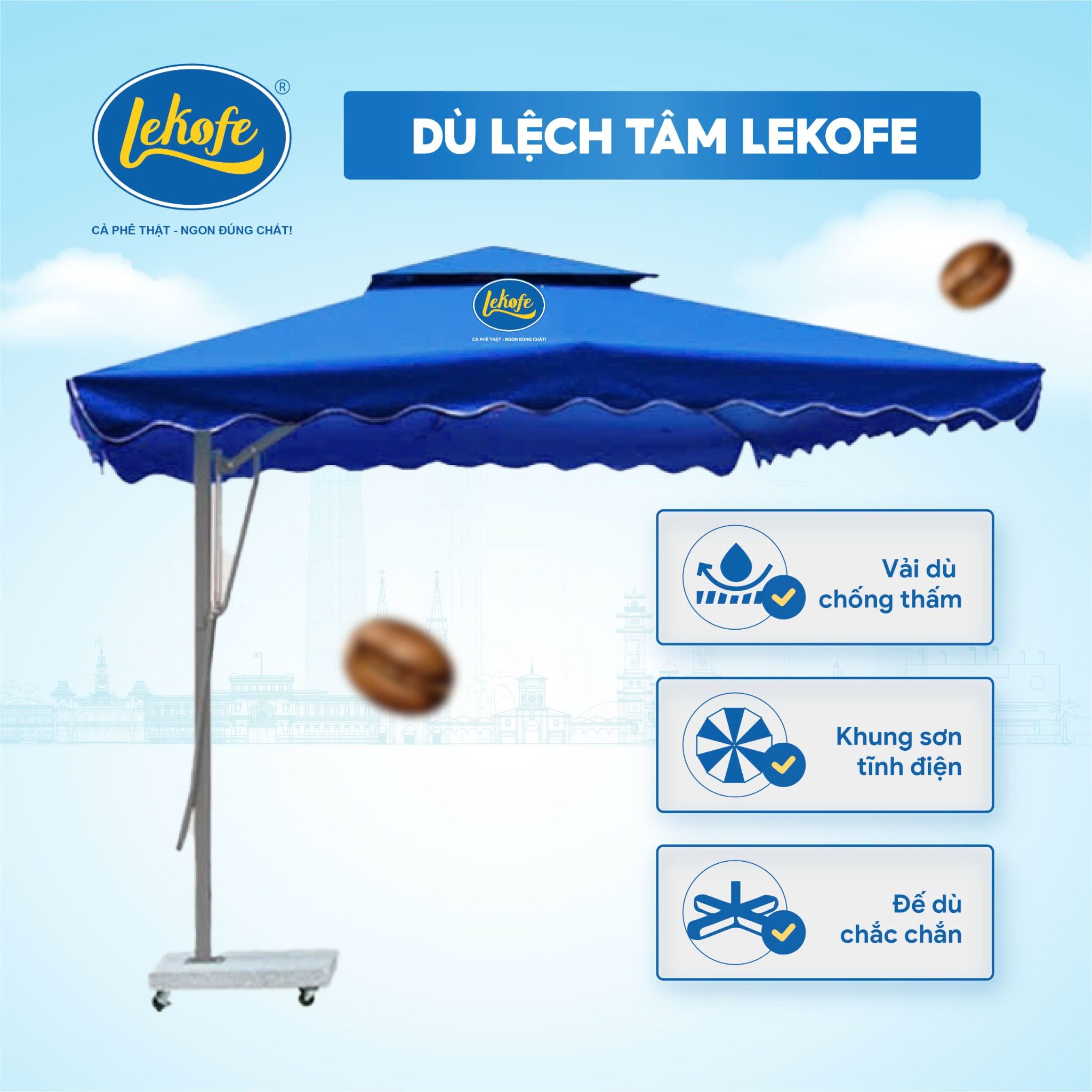 Dù Lệch Tâm Lekofe