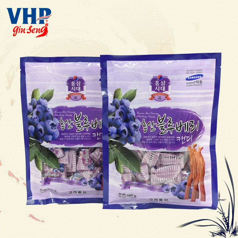 Kẹo hồng sâm việt quất Hongsamsidae 180gr