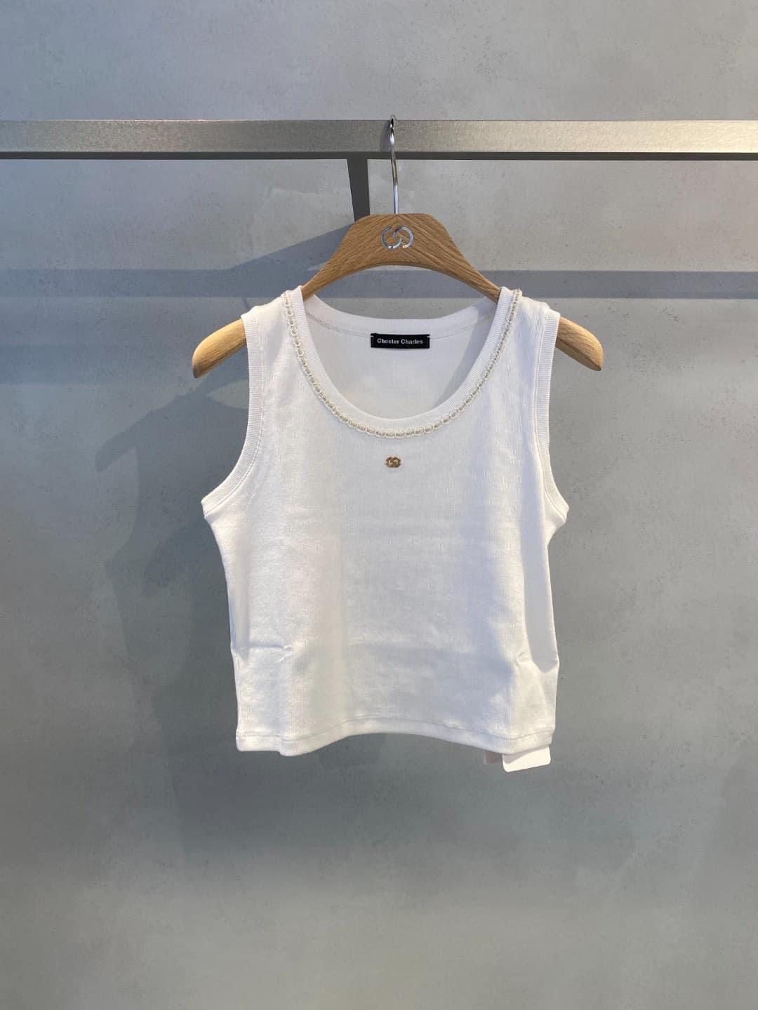 Áo tank top, viền ren