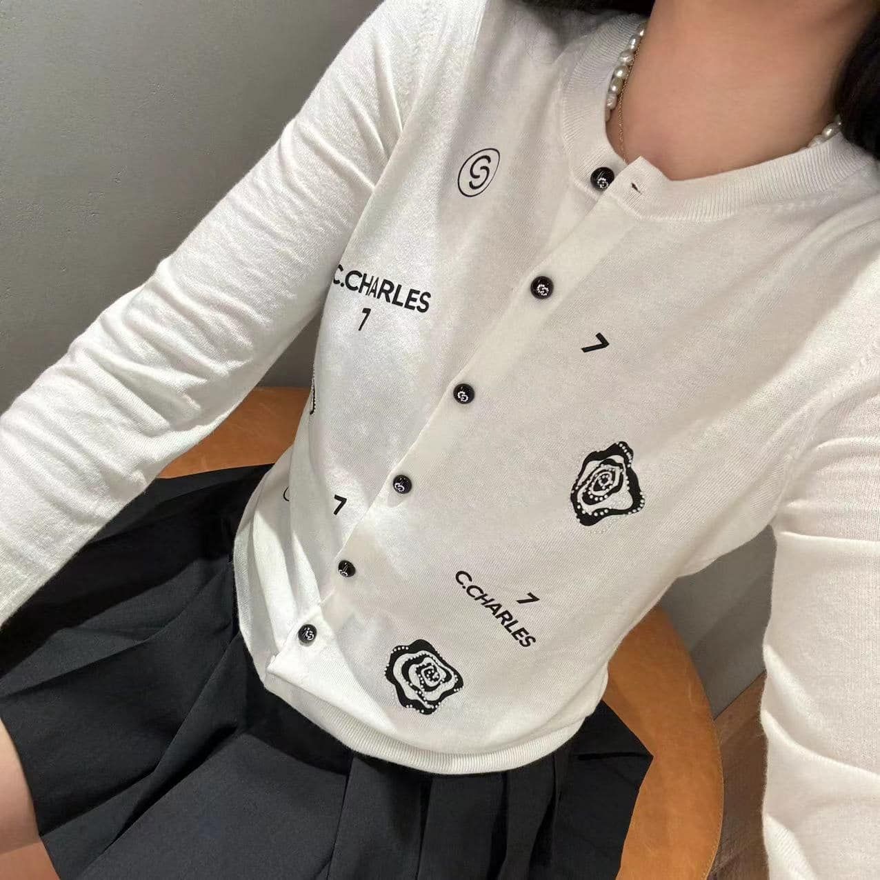 CDG trắng - hoa trà