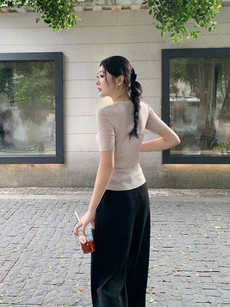 Áo xuyên thấu nâu nhạt