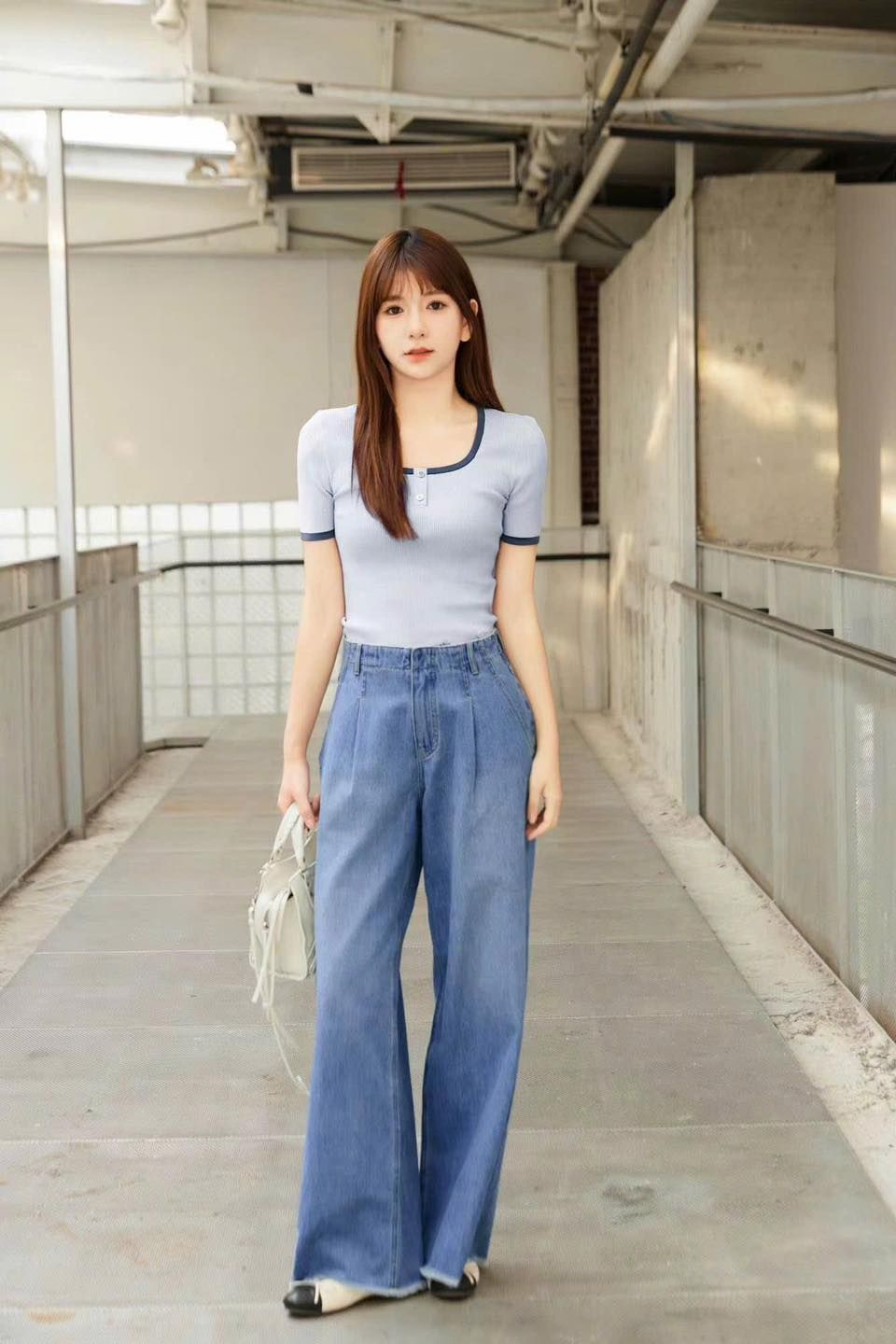 Áo croptop xanh