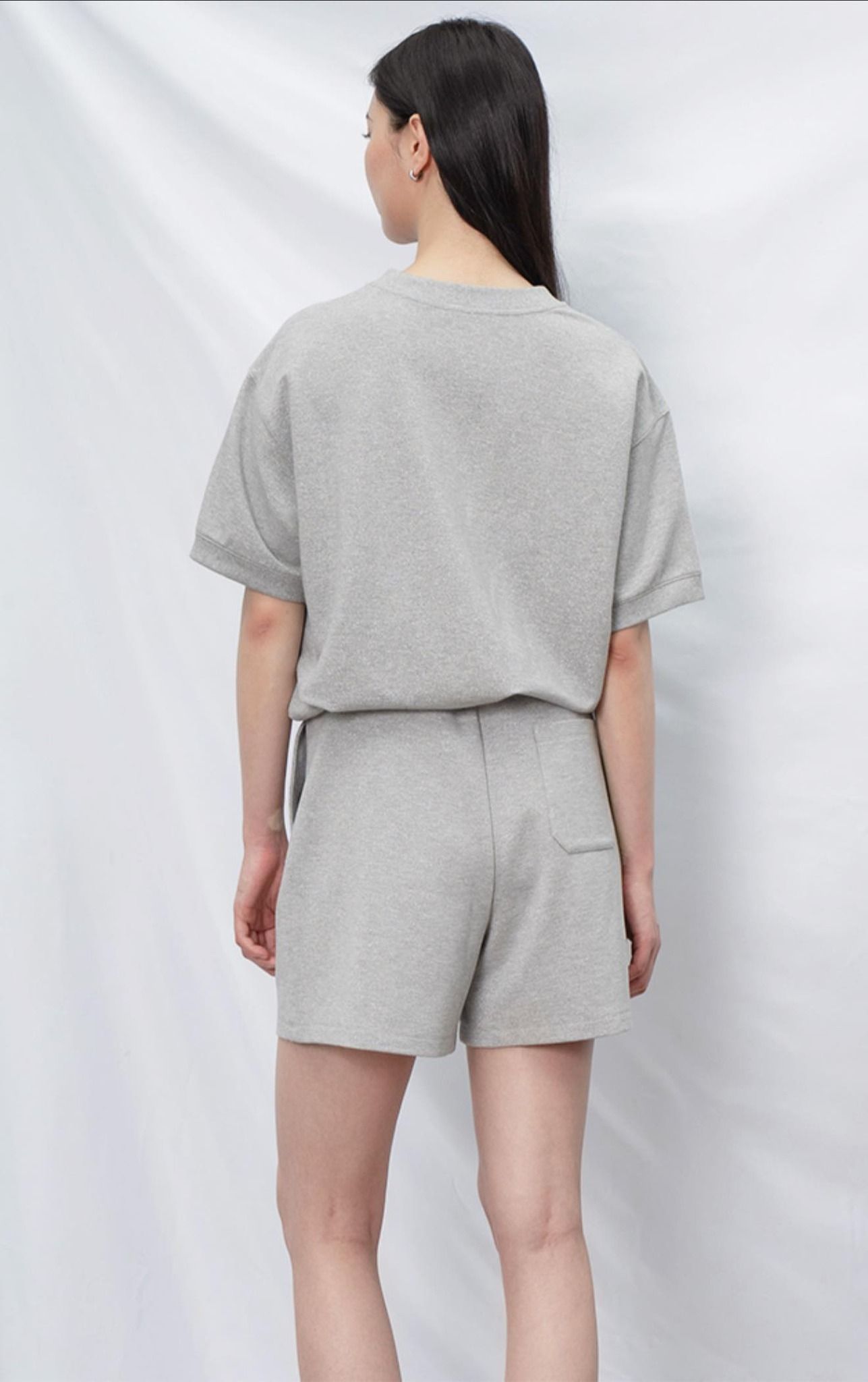 Sooc xám dệt kim tuyến - gầu ngọc (SET)