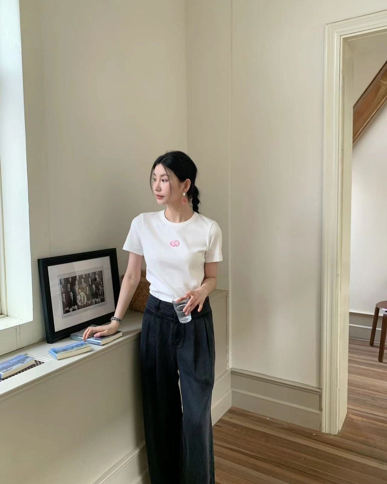 Quần jean giấy đen