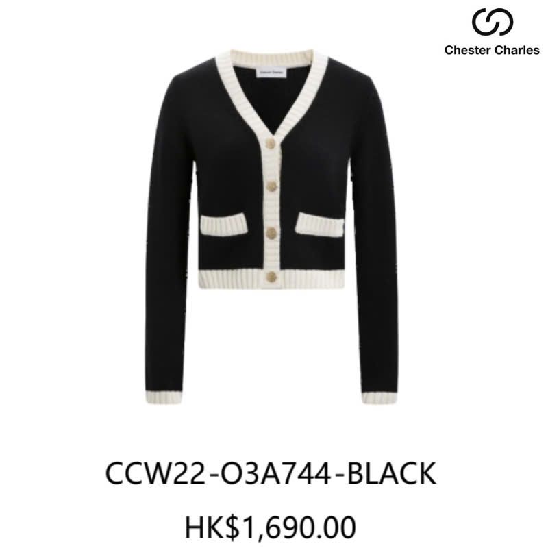 CDG đen viền trắng cổ tim