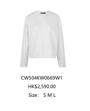 Áo len dài tay cashmere họa tiết ngực