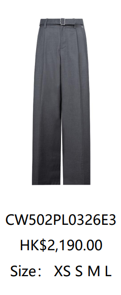 Quần tây ghi xám - kèm belt vải