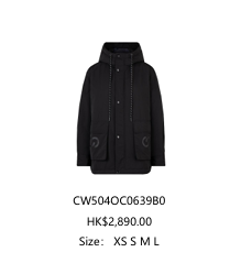 Áo khoác len logo dưới áo CC