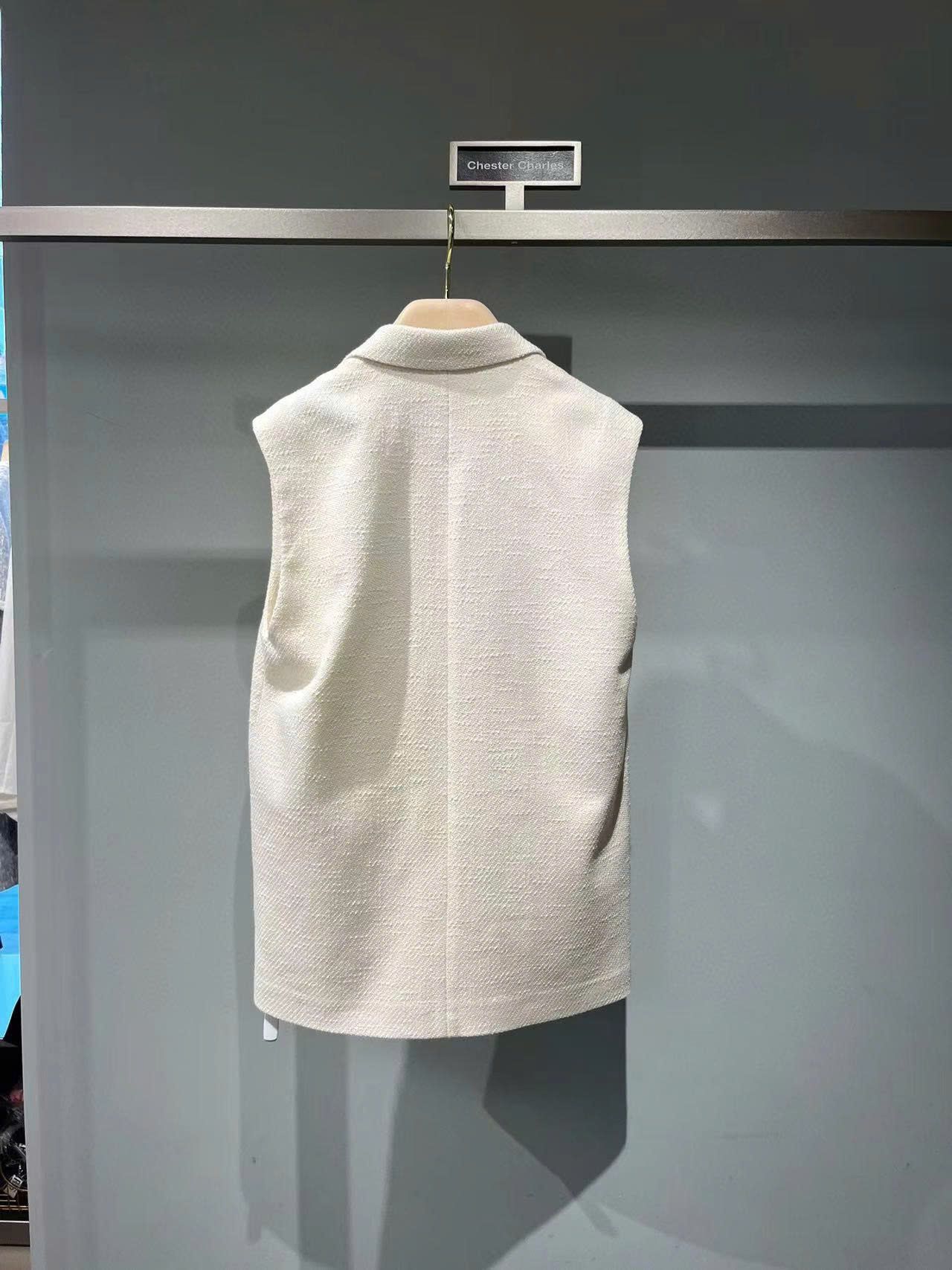 Vest ghile trắng 3 túi