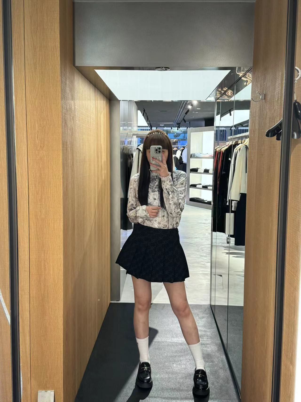Áo sơ mi hoa gấu