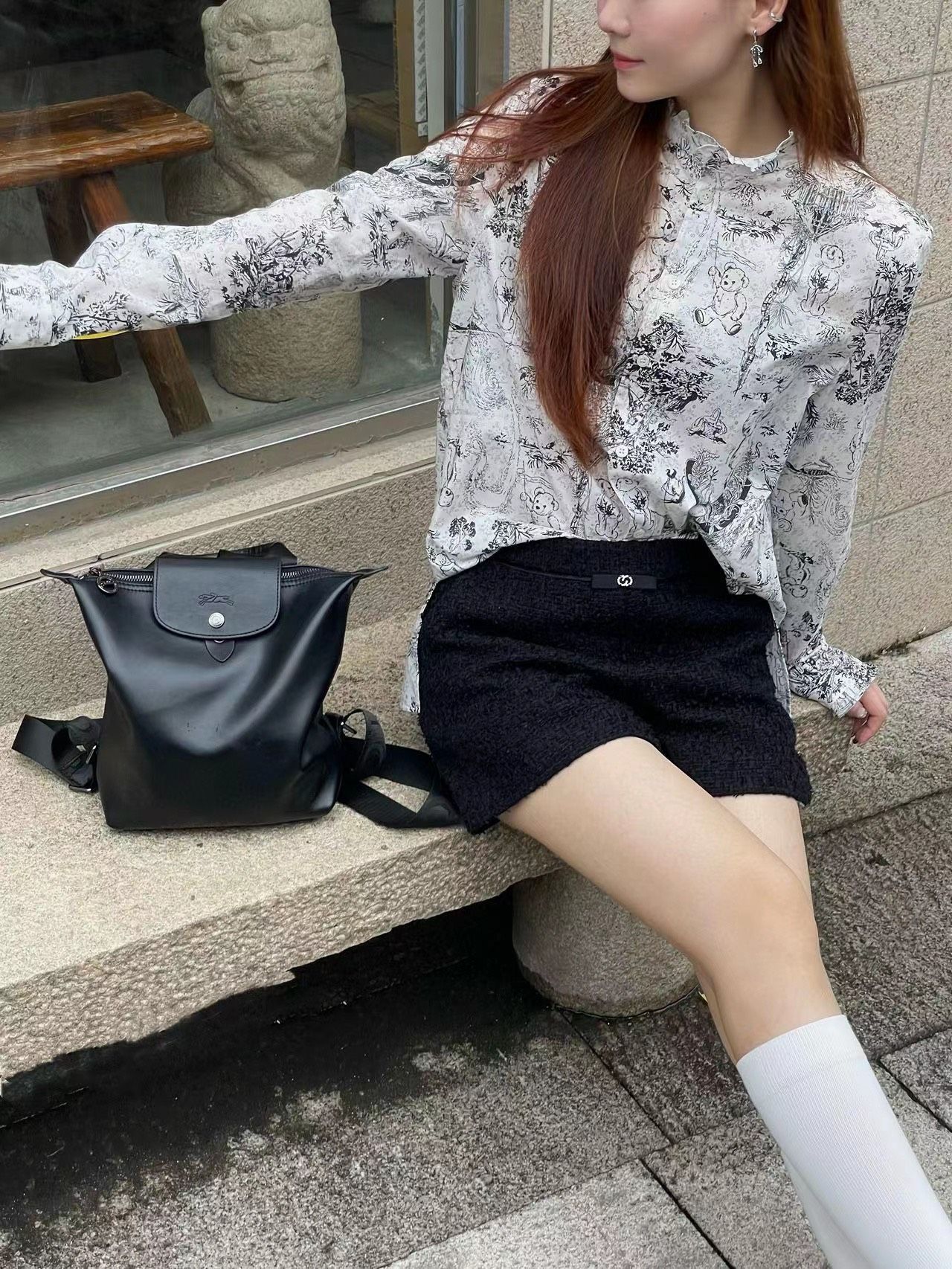 Áo sơ mi hoa gấu
